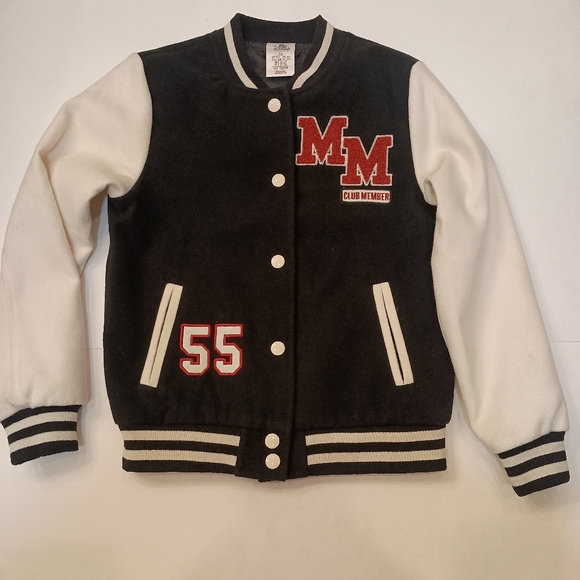 EUC BOYS MICKEY MOUSE MOUSEKETEER VARSITY JACKET SZ 7/8